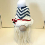 8" Sock Gnome Grey and White ($25)