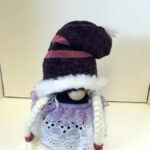 8" Sock Gnome Red and Black with White Braids ($25)